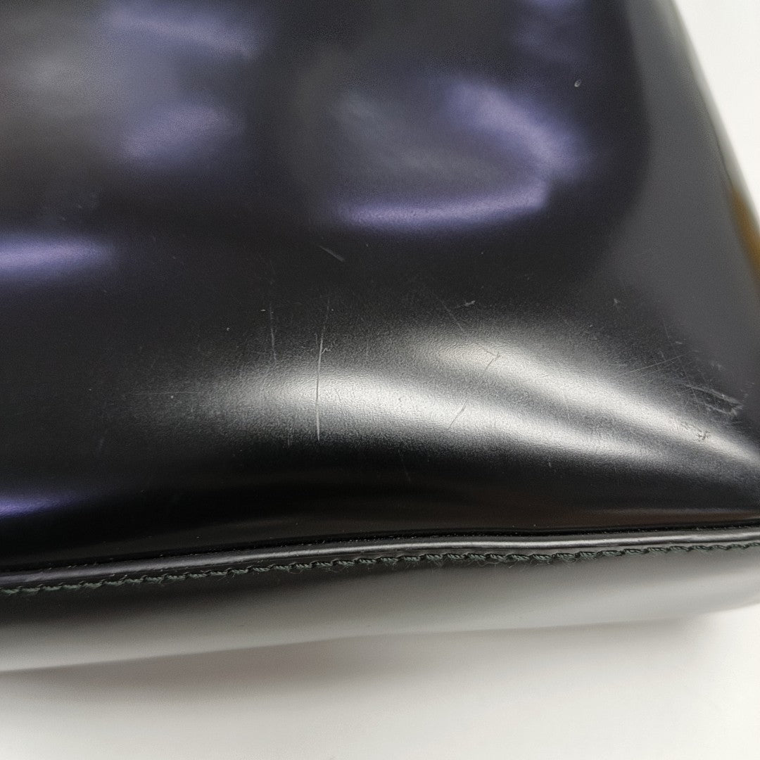 Calfskin Top Handle Bag Black