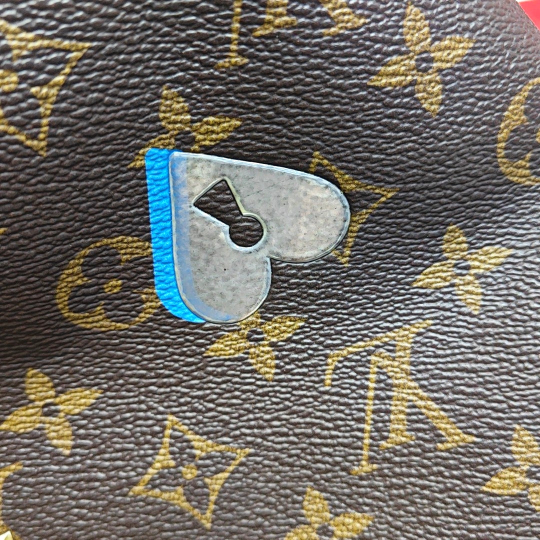 NEVERFULL MM Monogram Coated Canvas Brown