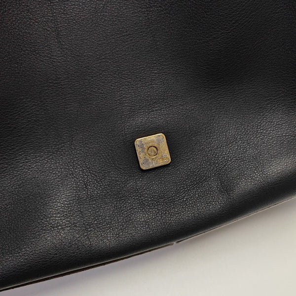 Calfskin Shoulder Bag Black