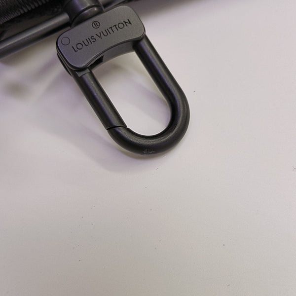 KEEPALL 55 Monogram Coated Canvas Black
