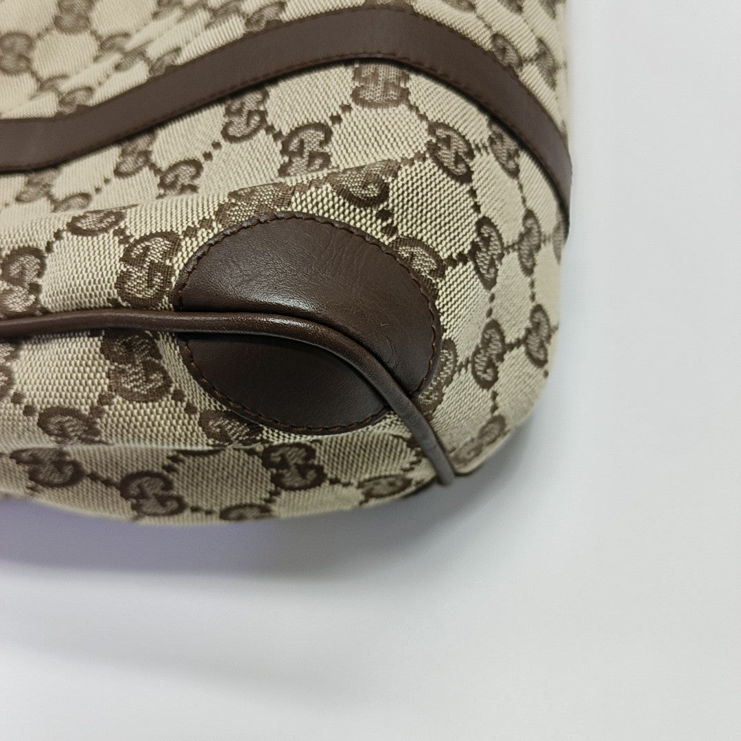Monogram Canvas Top Handle Bag Brown