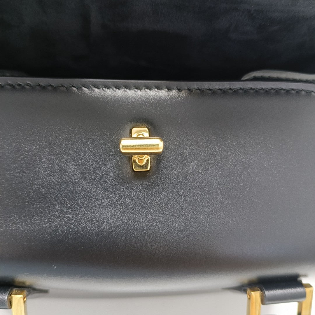 Calfskin Shoulder Bag Black
