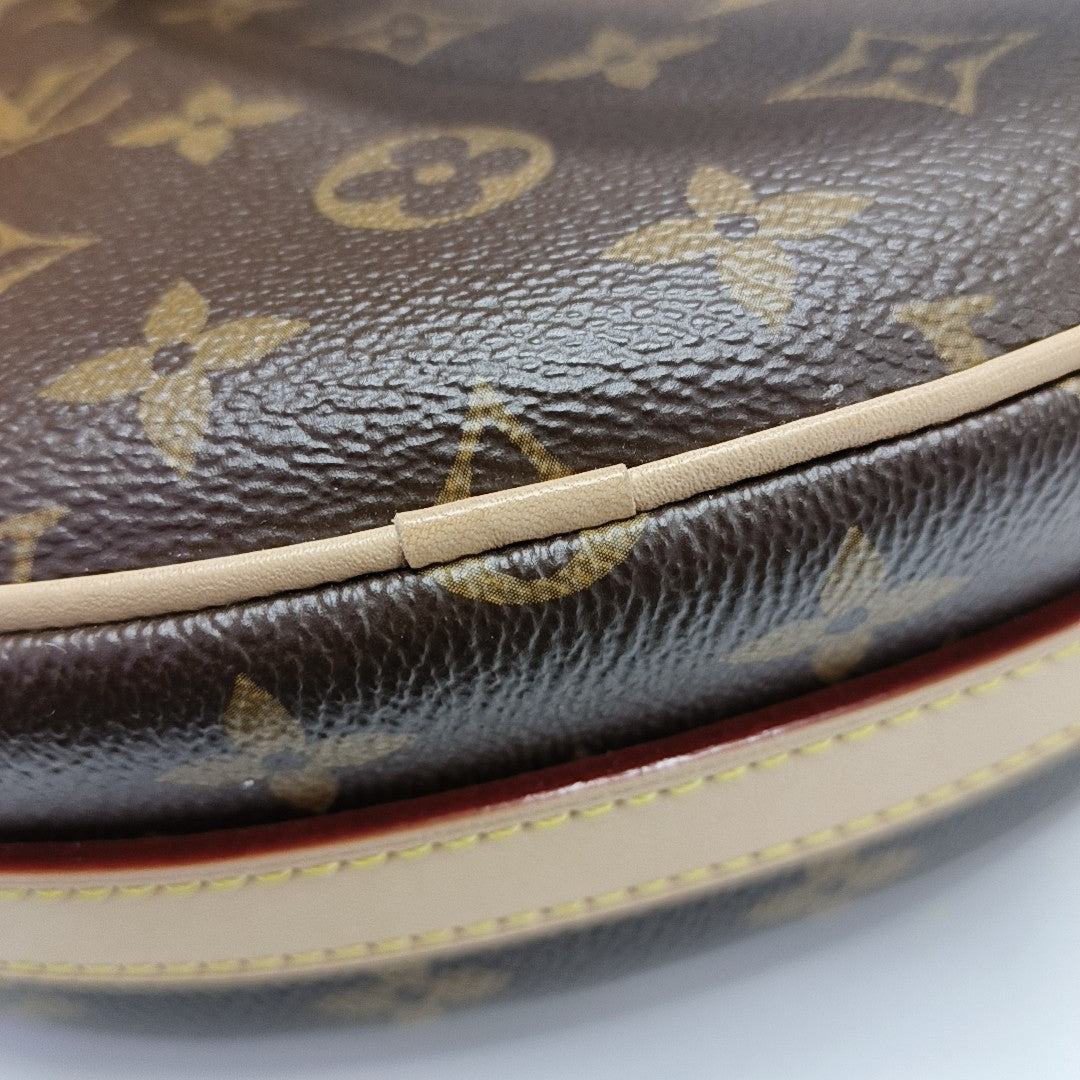 CROISSANT Monogram Coated Canvas Brown