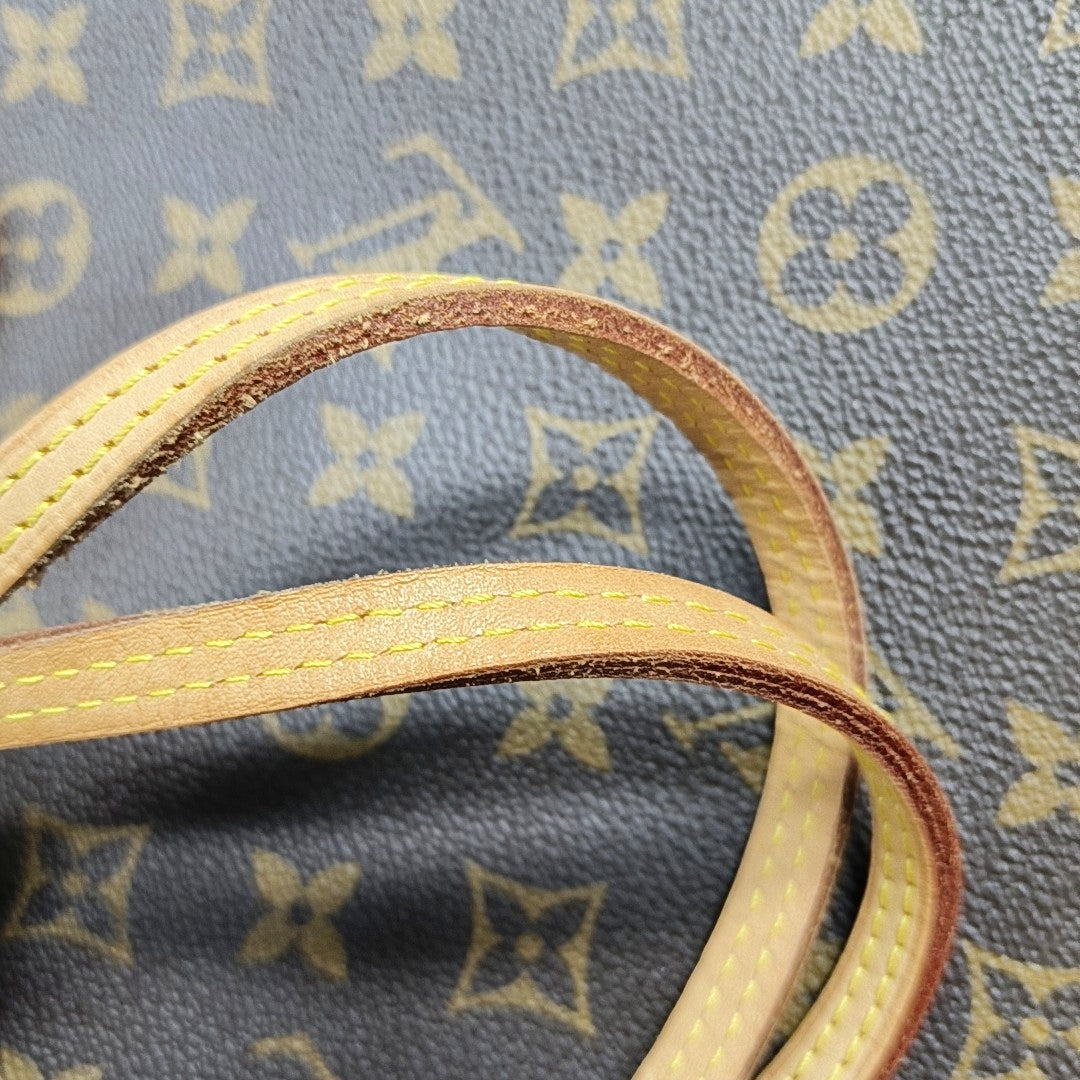 NEVERFULL MM Monogram Coated Canvas Brown