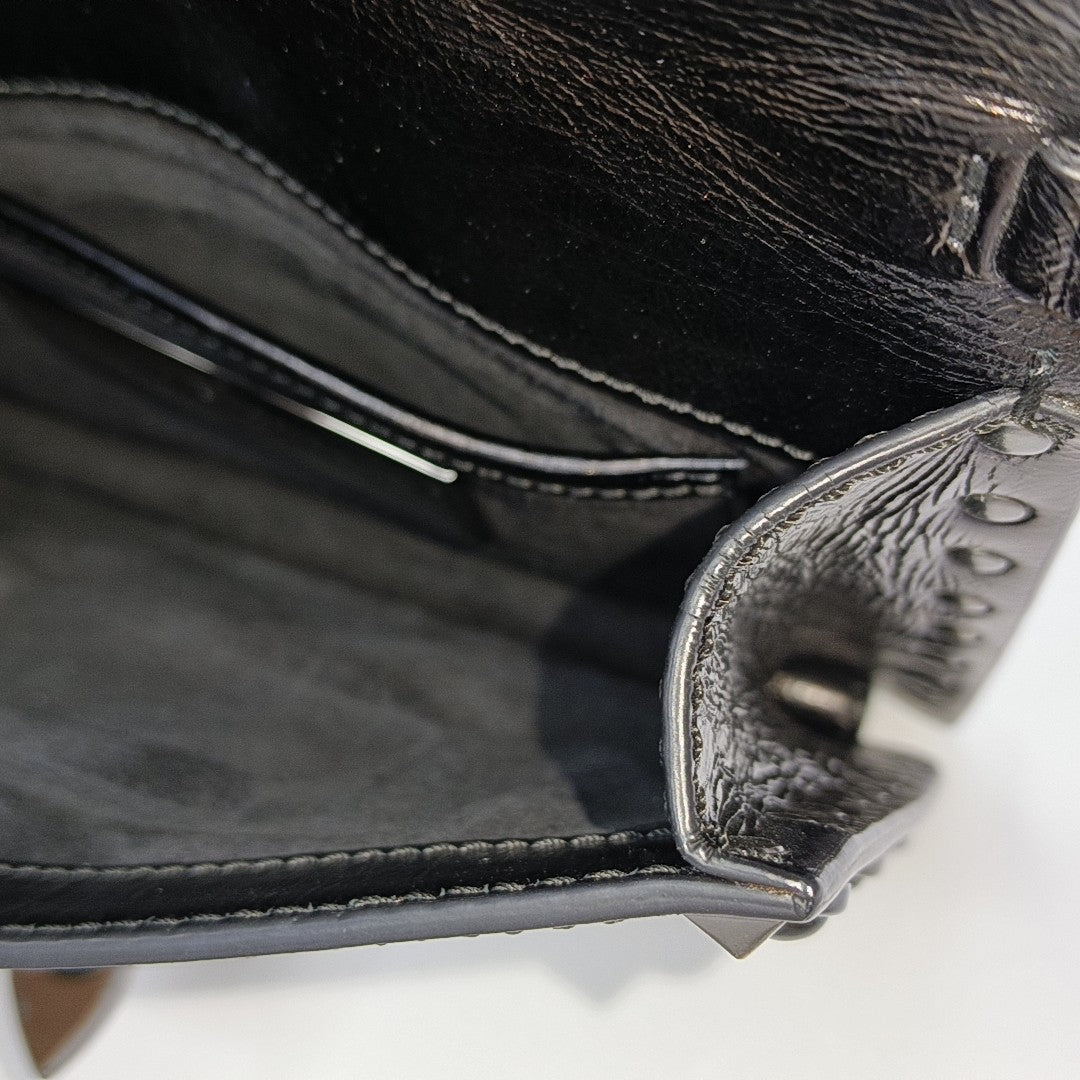 Calfskin Shoulder Bag Brown