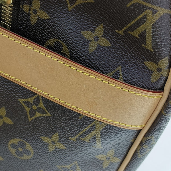 Monogram Coated Canvas Top Handle Bag Brown