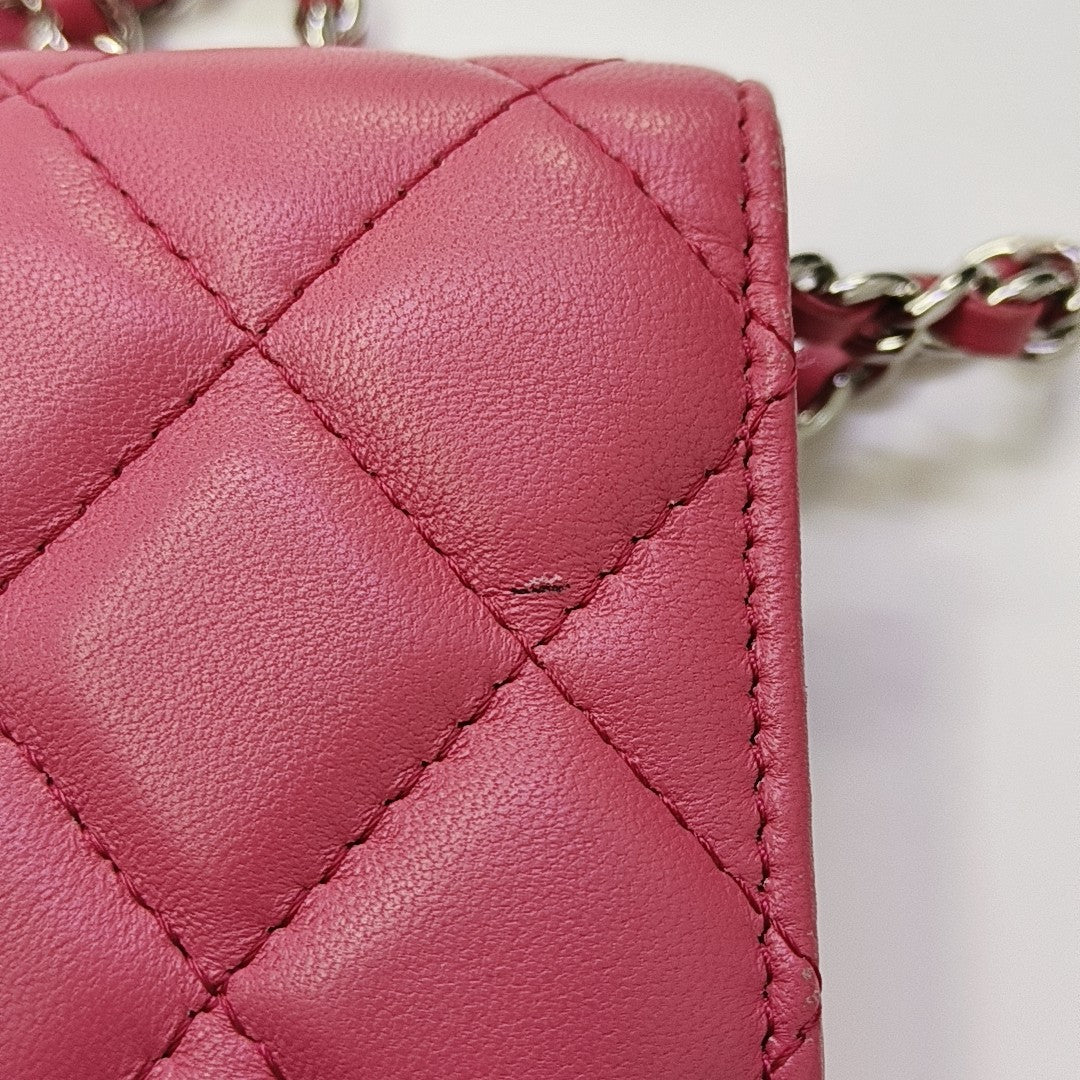 WOC Quilted Lambskin Pink