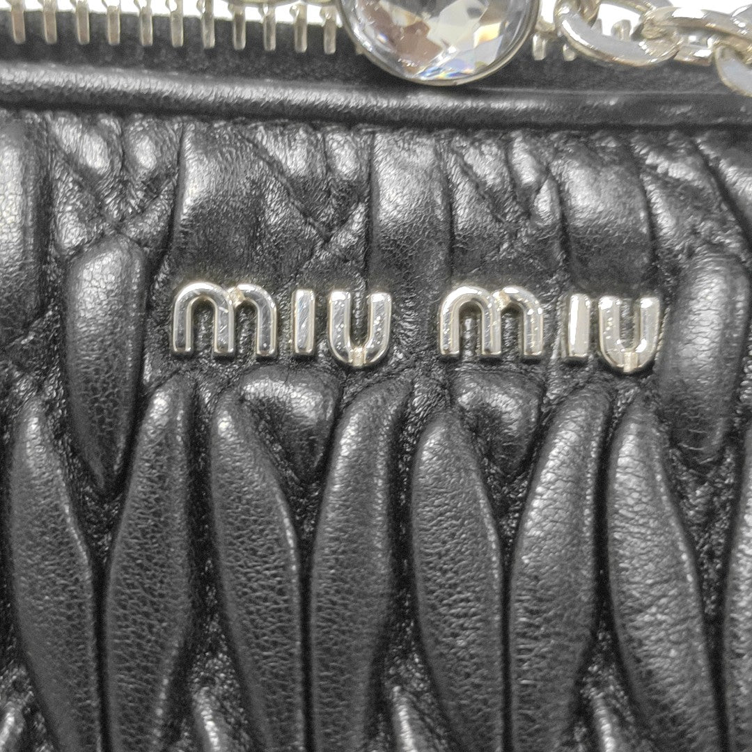 Matelassé Quilted Lambskin Black