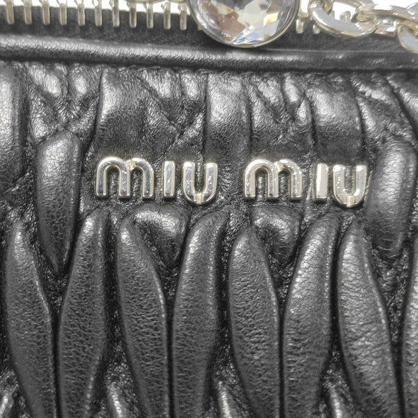 Matelassé Quilted Lambskin Black