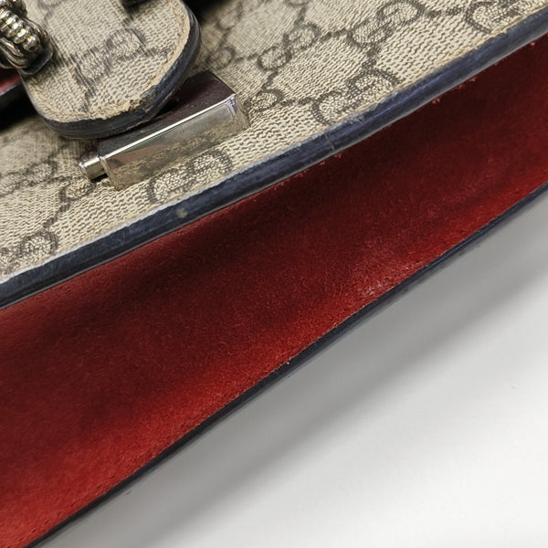 Dionysus Mini Monogram Coated Canvas Beige