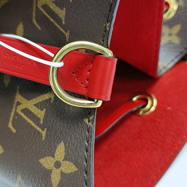 NÉONOÉ MM Monogram Coated Canvas Brown
