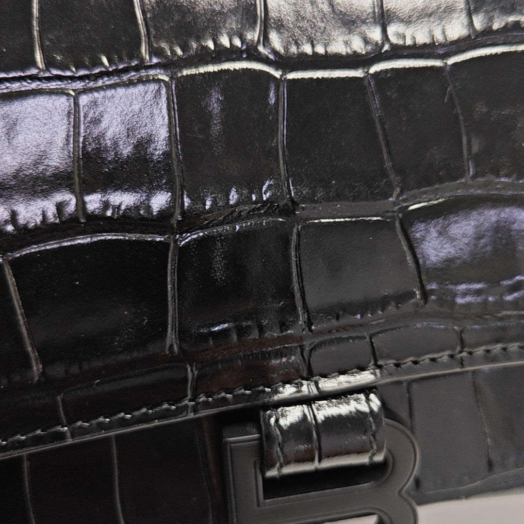 Hourglass S Calfskin Black