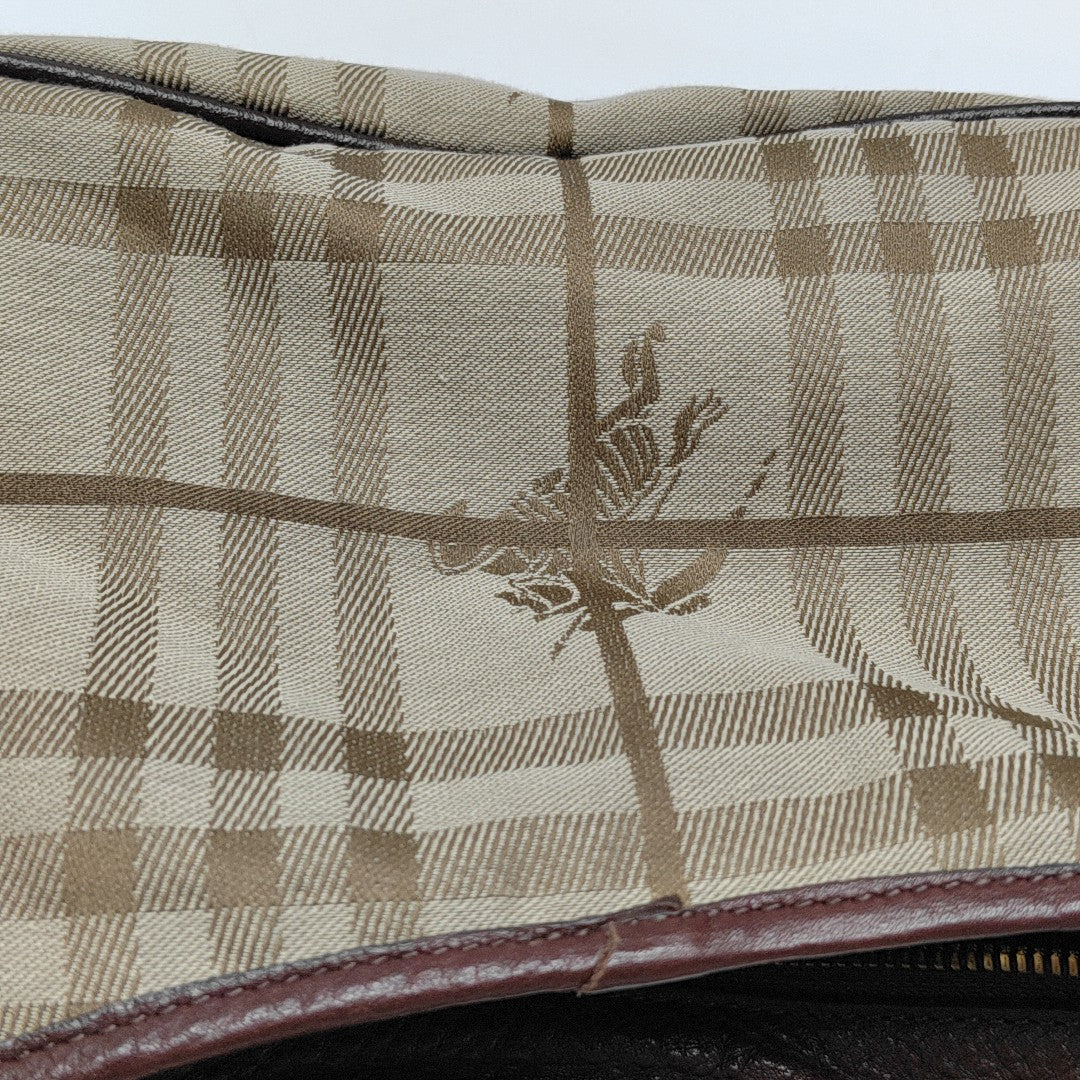 Canvas Top Handle Bag Brown