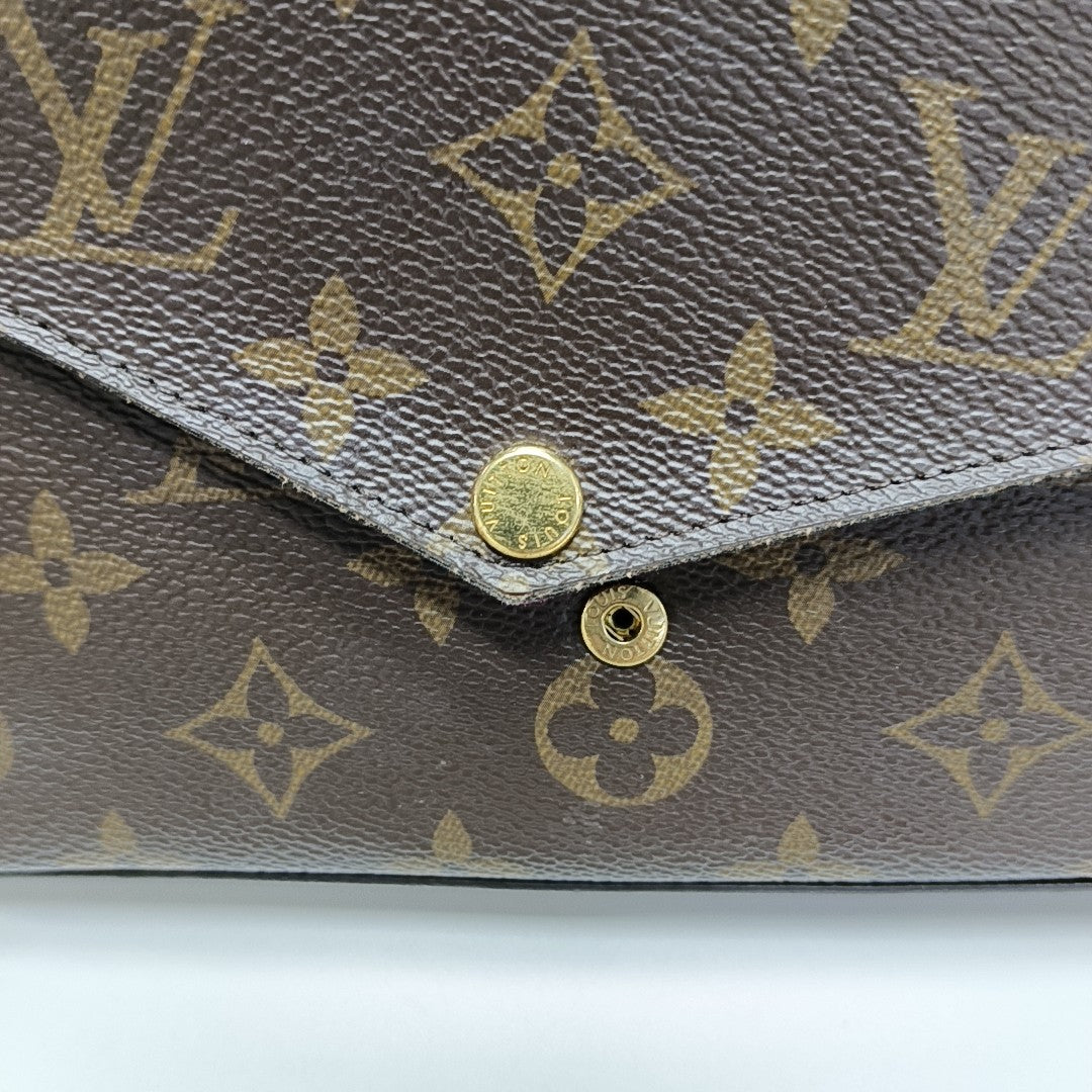 FÉLICIE Monogram Coated Canvas Brown