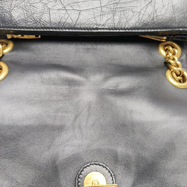Crush Medium Calfskin Black