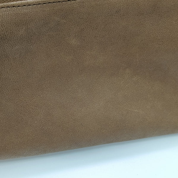 Lambskin Top Handle Bag Brown