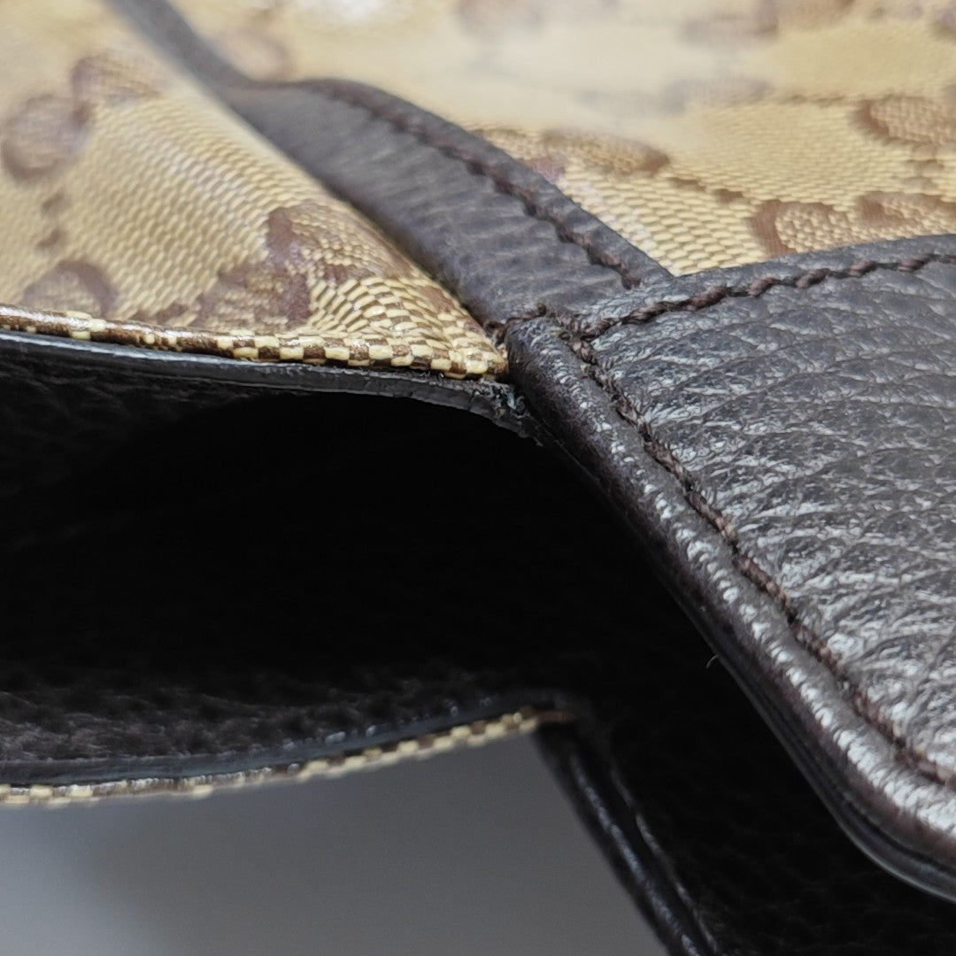 D Gold Monogram Coated Canvas Brown