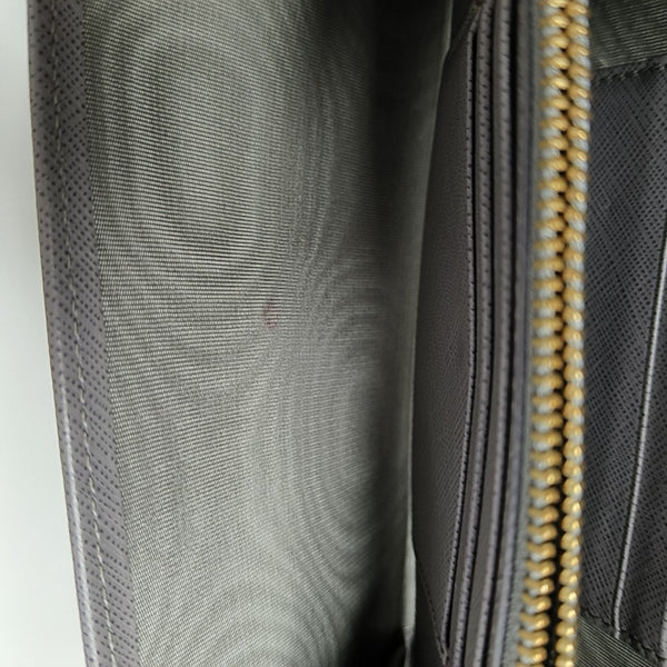 Ginny Calfskin Gray Wallet