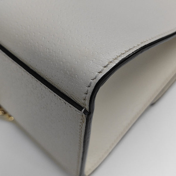Padlock Small Monogram Coated Canvas White