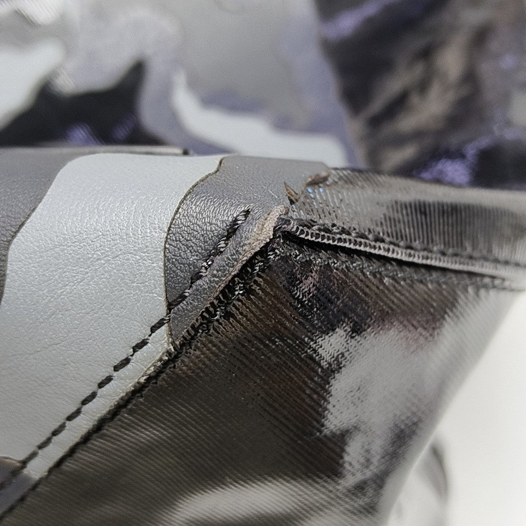 Coated Canvas Tote Bag Black