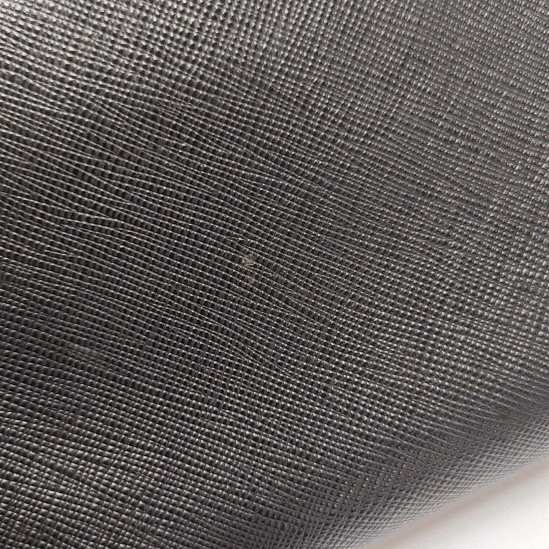 Zippy Wallet Saffiano Calfskin Black Wallet
