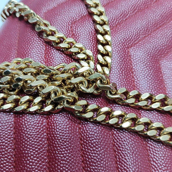 MONOGRAM Medium Quilted Calfskin Red