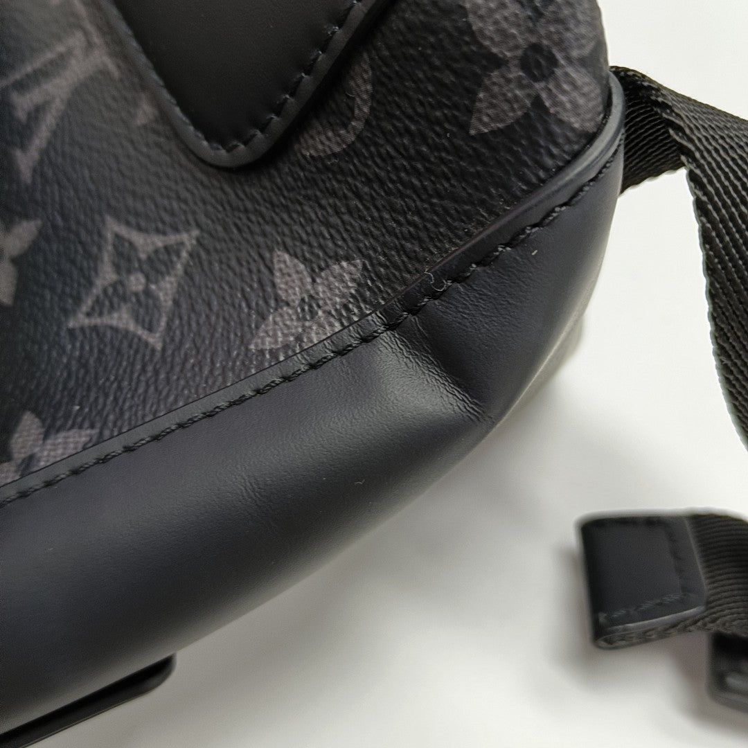 VOYAGER PM Monogram Coated Canvas Black