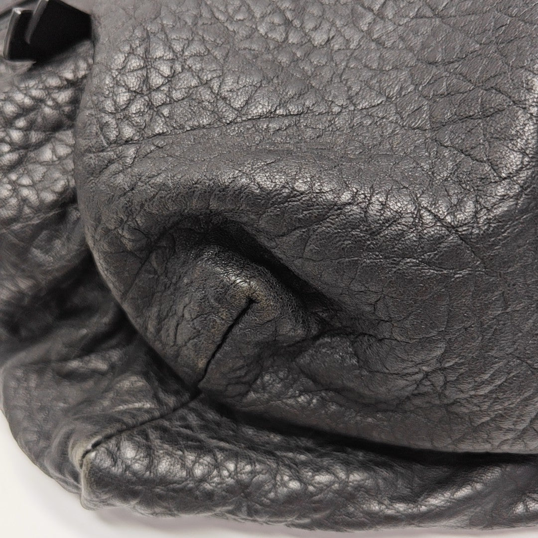 Leather Backpack Black