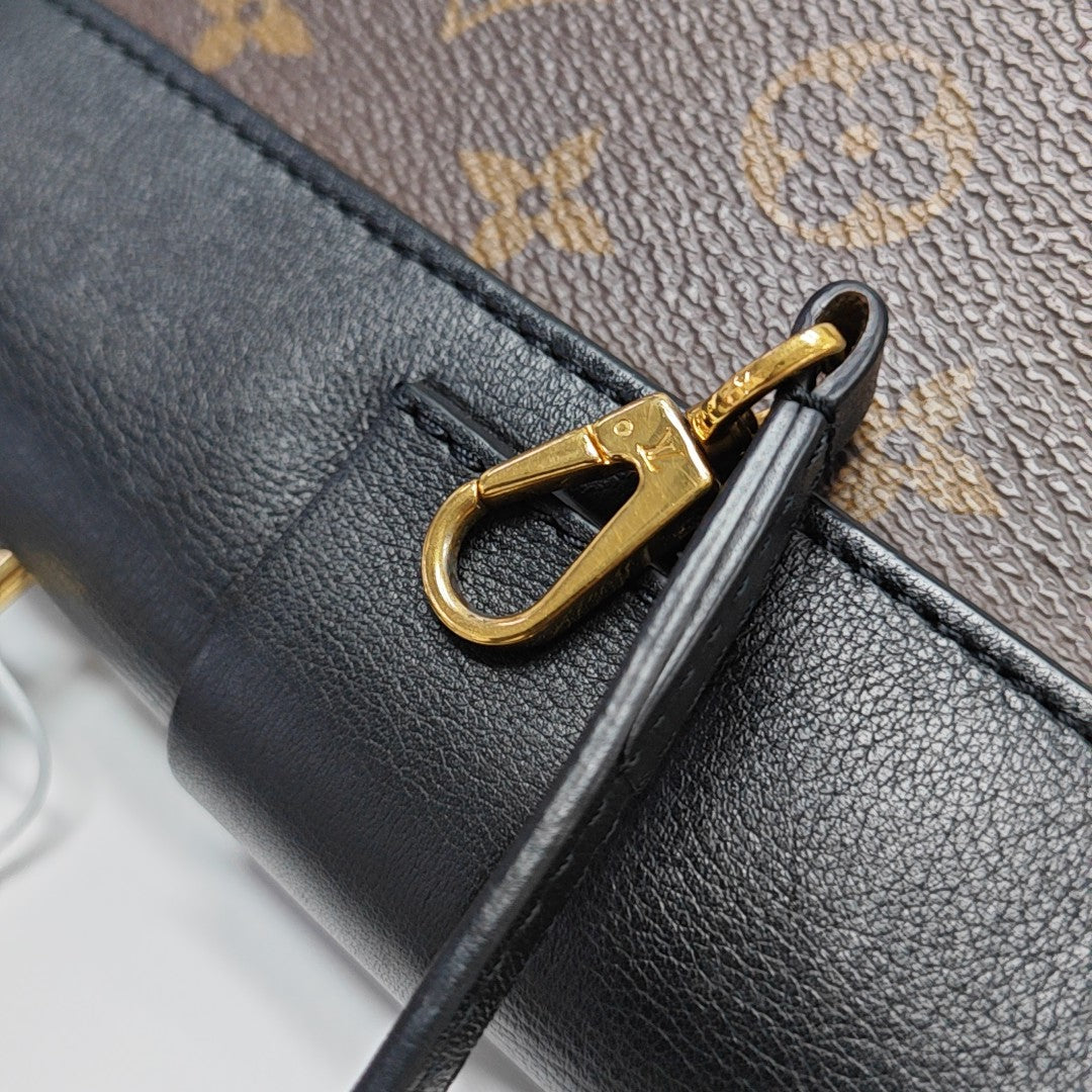 LOCKY BB Monogram Coated Canvas Brown