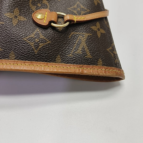 NEVERFULL MM Monogram Coated Canvas Brown