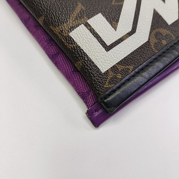 FLAT Monogram Coated Canvas Brown