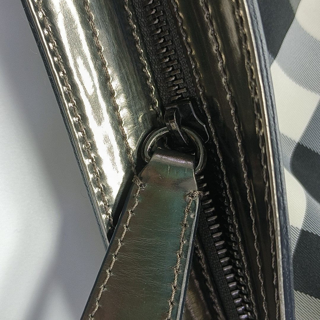 Nylon Shoulder Bag Large Gray