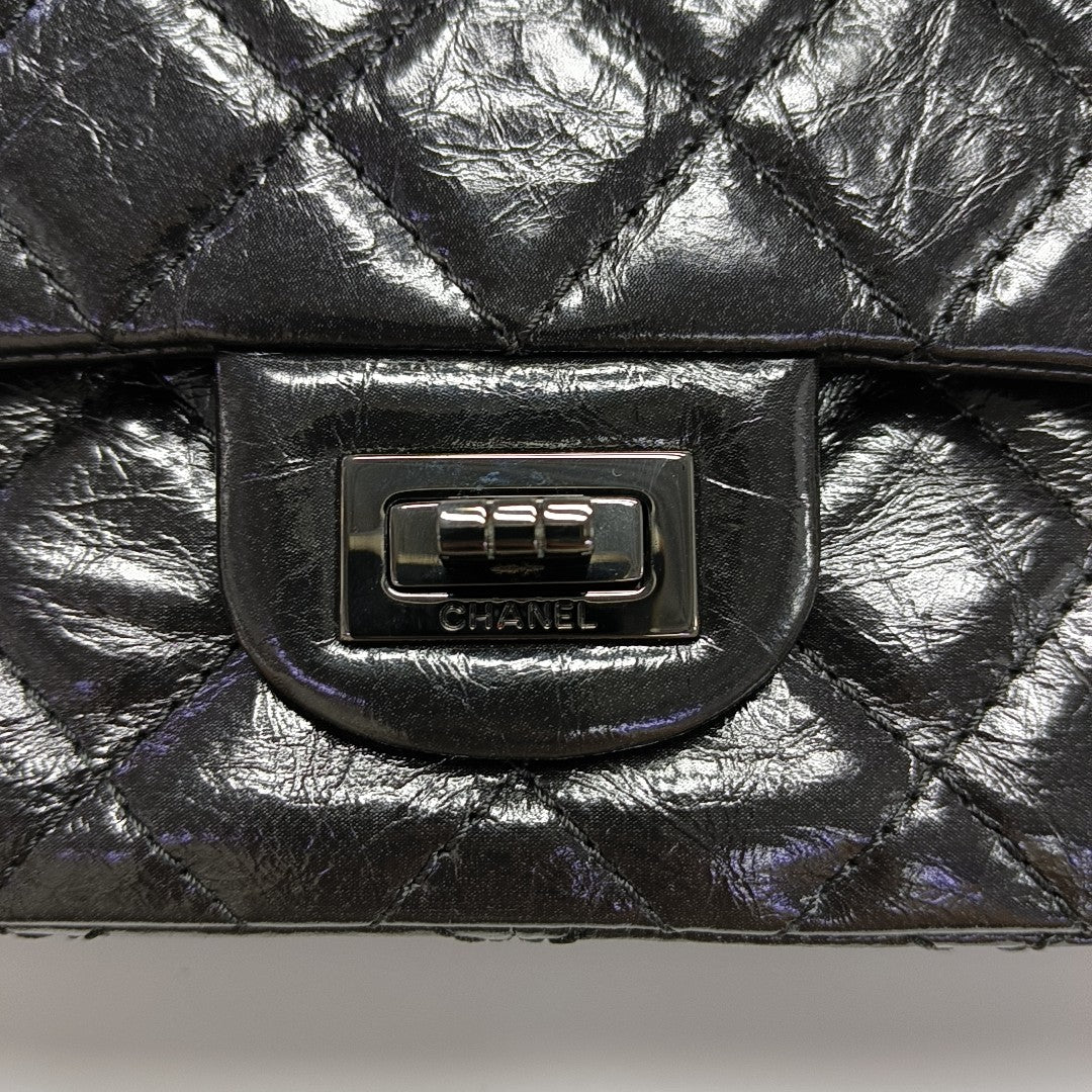 2.55 227 Quilted Calfskin Black