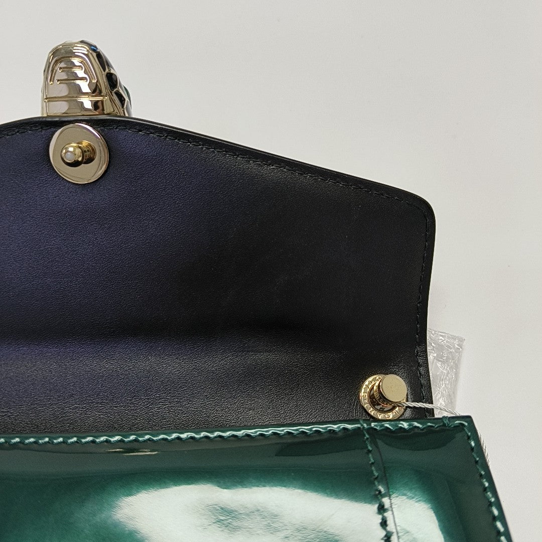 SERPENTI FOREVER Small Patent Leather Green
