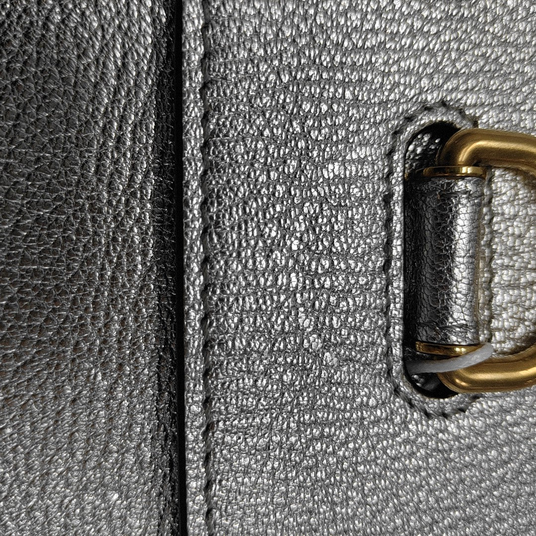 D-Ring Calfskin Silver
