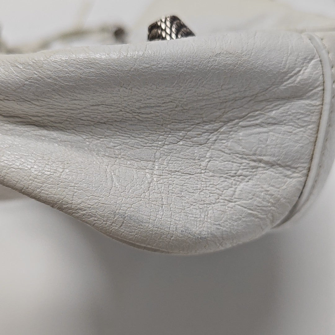 Le Cagole Mini Calfskin White