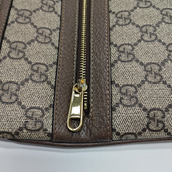 Ophidia Large Monogram Coated Canvas Beige
