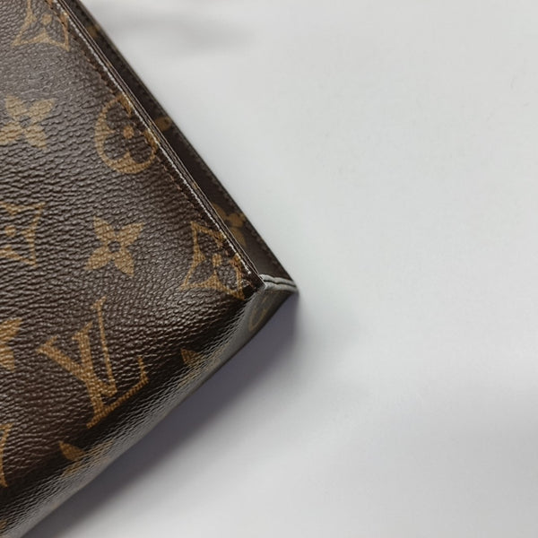 TOILET POCKET 26 Monogram Coated Canvas Brown