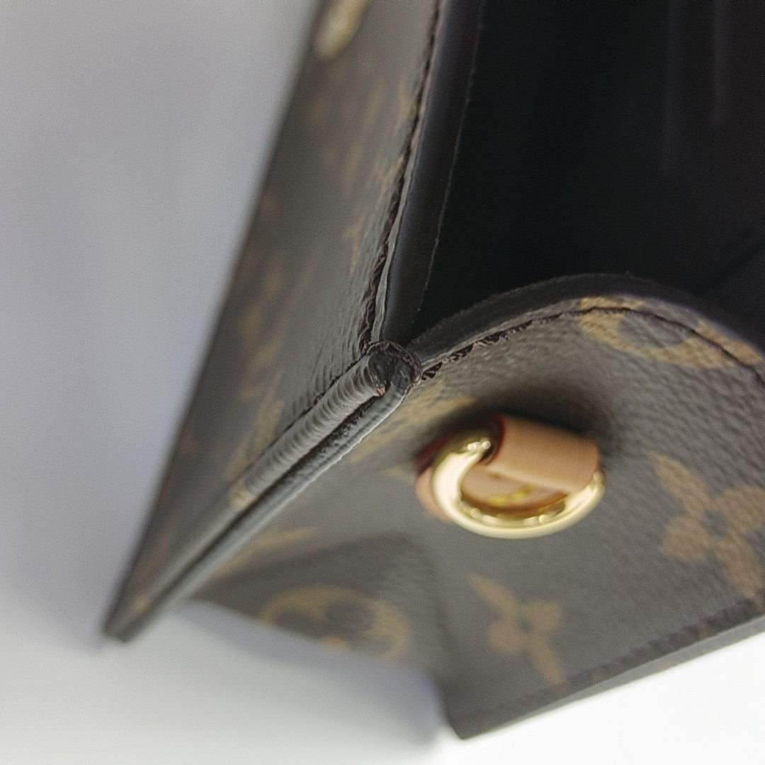 Lily Monogram Coated Canvas Brown
