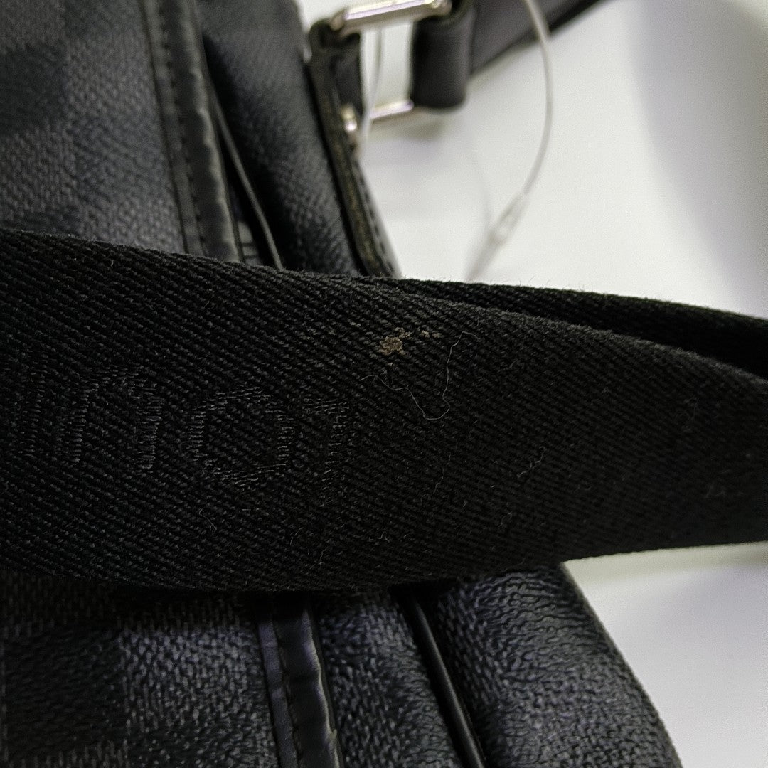 DANIEL Damier Graphite Coated Canvas Gray