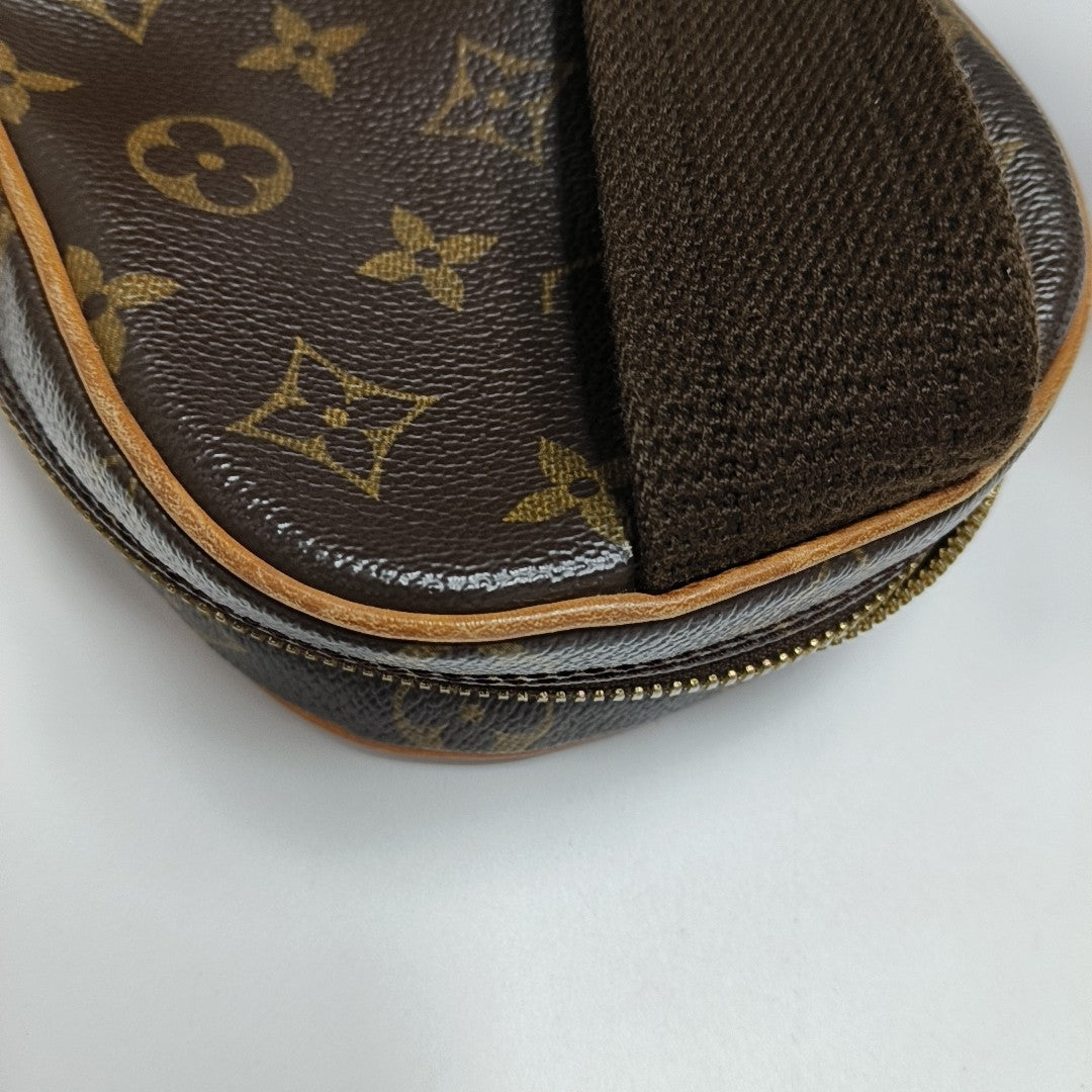 GANGE Monogram Coated Canvas Brown