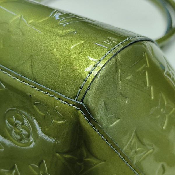 SHERWOOD Monogram Patent Leather Green
