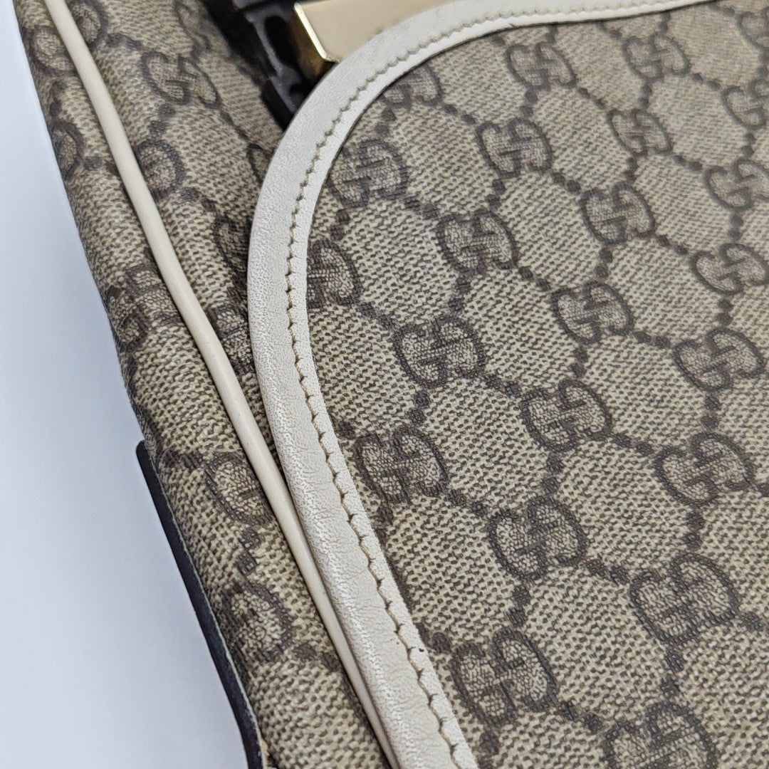 GG Supreme Monogram Coated Canvas Beige