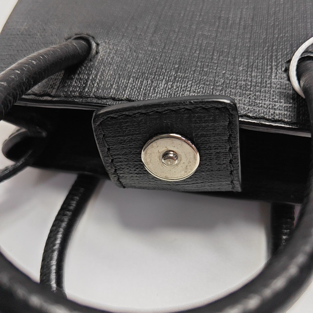 Shopping Bag Calfskin Black