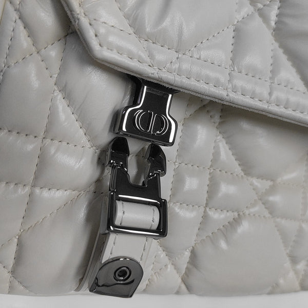 Diorcamp Small Cannage Calfskin White