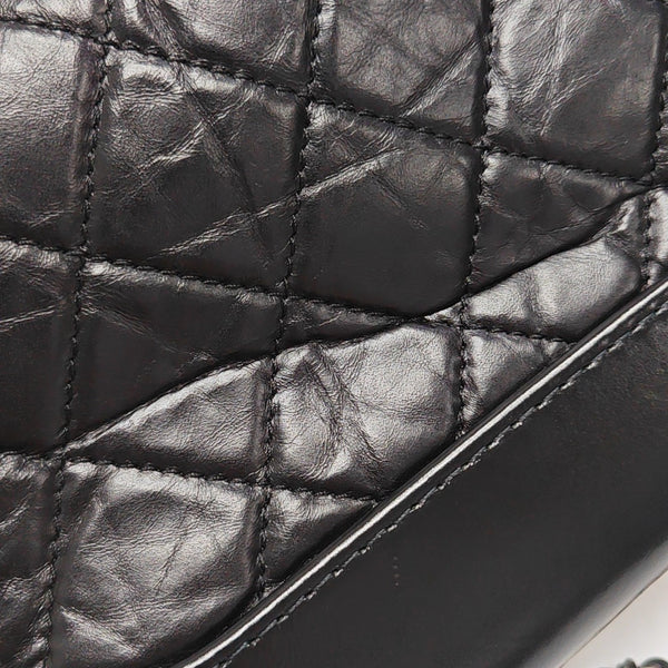 GABRIELLE Small Quilted Calfskin Black