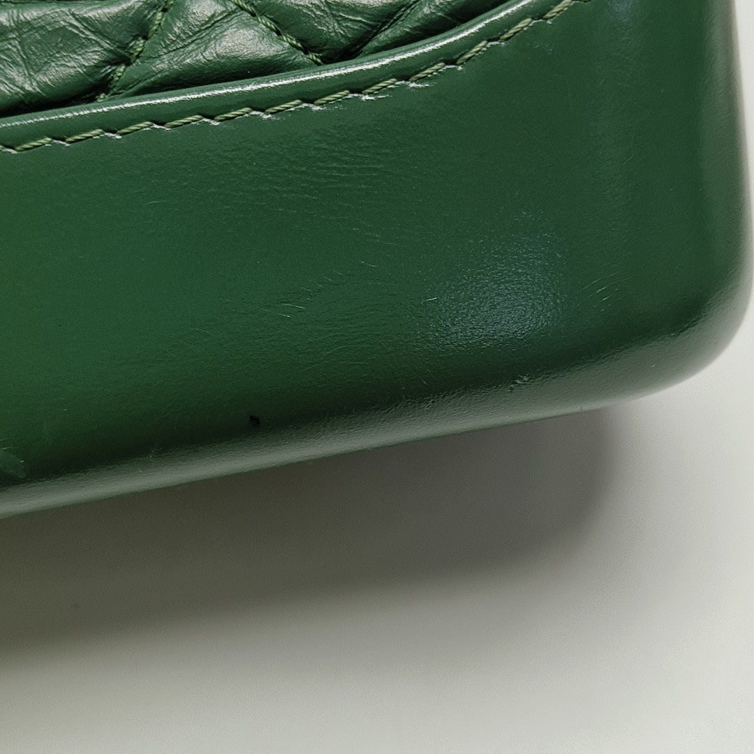 GABRIELLE Small Quilted Calfskin Green
