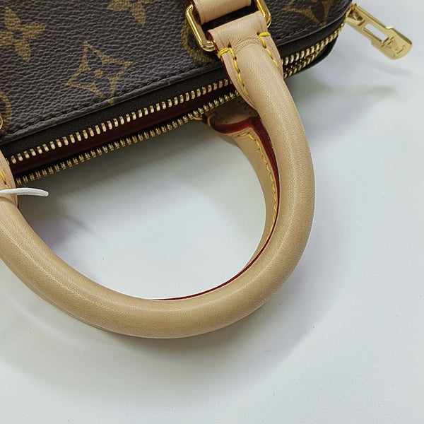 SPEEDY 20 Monogram Coated Canvas Brown