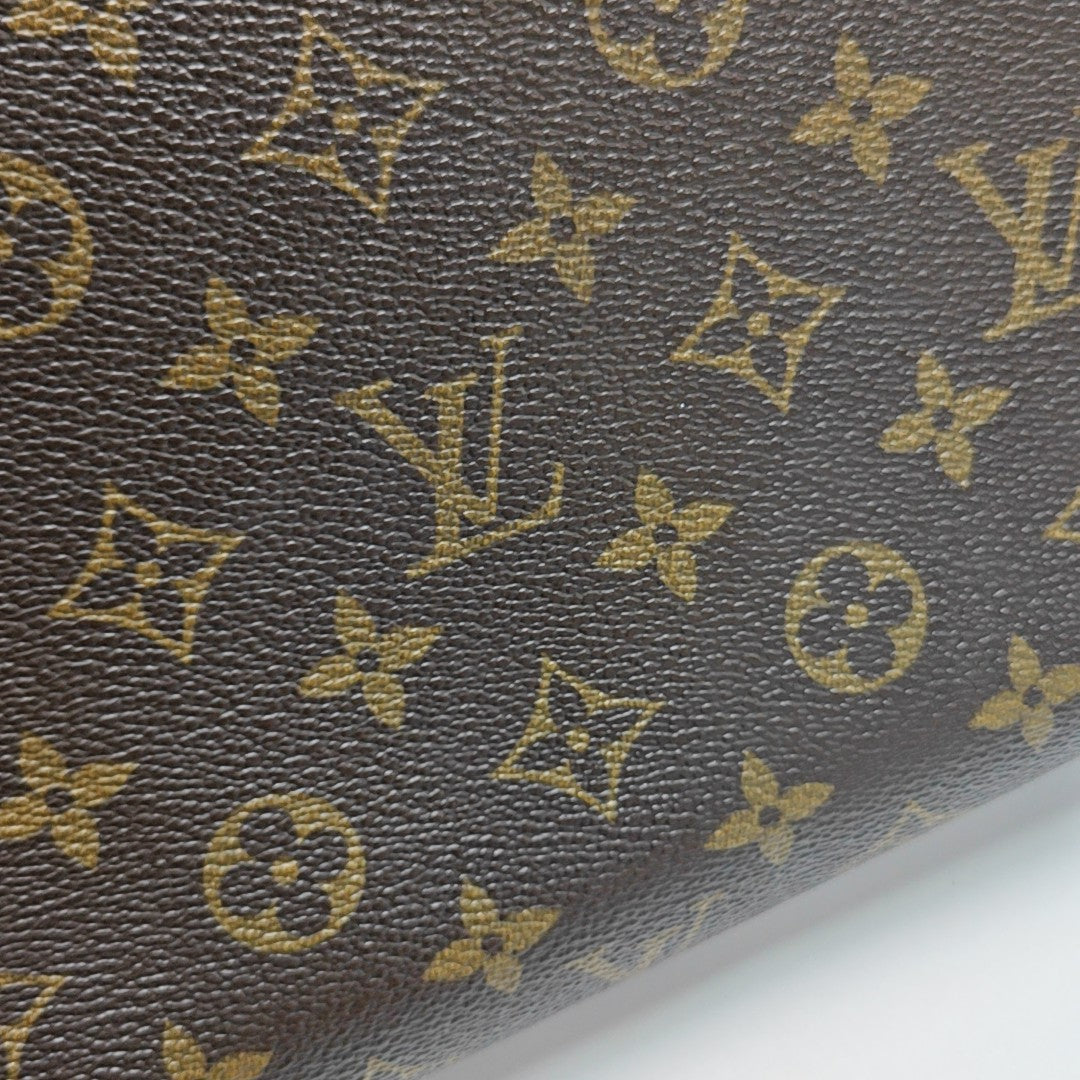 CARTOUCHIERE MM Monogram Coated Canvas Brown