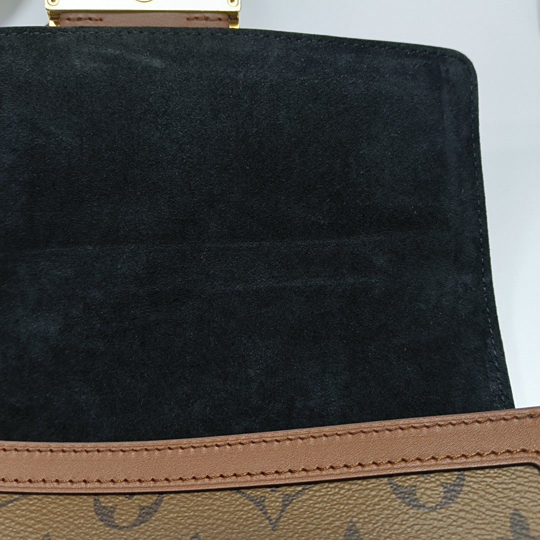 DAUPHINE MM Monogram Coated Canvas Brown